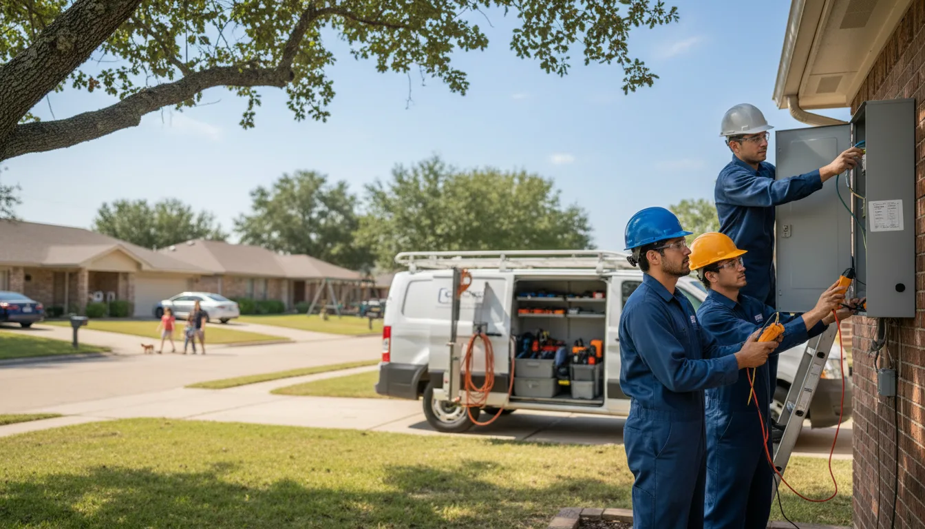 Certified electrician providing emergency electrical services in South Shore, SD